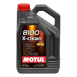 Motul 5W40 8100 X-Clean Engine Oil (LL-04 BMW, VAG, Mercedes, Porsche, Renault Sport) 5L