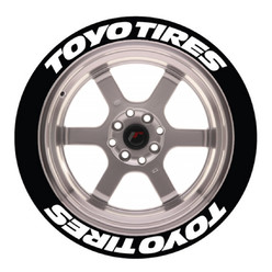 Toyo Tires Tire Stickers, Permanent - Raised Rubber