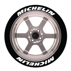 Michelin Tire Stickers, Permanent - Raised Rubber