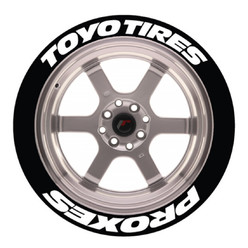 Toyo Tires Proxes Tire Stickers, Permanent - Raised Rubber