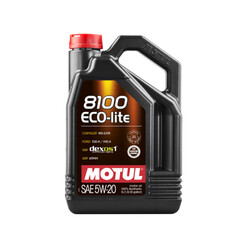 Motul 8100 Eco-Lite 5W20 Engine Oil (Ford, Chevrolet, Opel, GM...) 5L