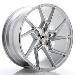 Japan Racing JR-33 Extreme Concave 20x10" (5 hole custom PCD) ET20-40, Silver / Machined