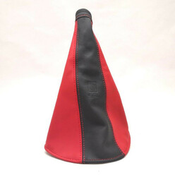 Nardi Handbrake Gaiter in Black & Red Leather