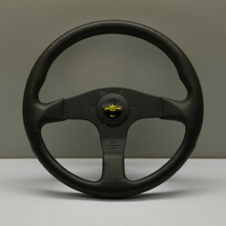 Personal Blitz Steering Wheel - 330 mm - Black PU, Black Spokes