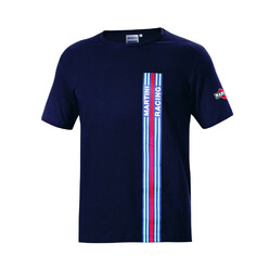 Sparco Martini Racing Big Stripes T-Shirt, Blue