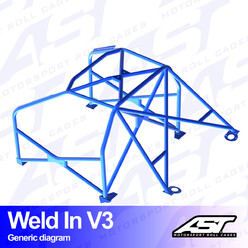 AST Rollcages V3 Weld-In 8-Point Roll Cage for BMW Z3