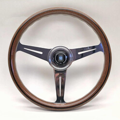 Nardi Classic ND36 Steering Wheel, Wood, Chrome Spokes