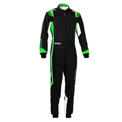 Sparco Thunder Karting Suit, Black & Green (CIK-FIA N2013.1)