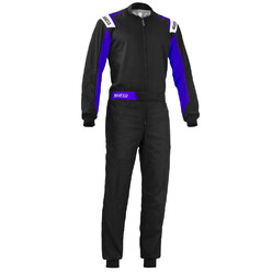 Sparco Rookie Karting Suit, Black & Blue