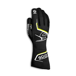 Sparco Arrow K Karting Gloves, Black & Yellow