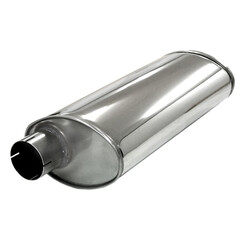 Stainless Turbo Oval Exhaust Silencer