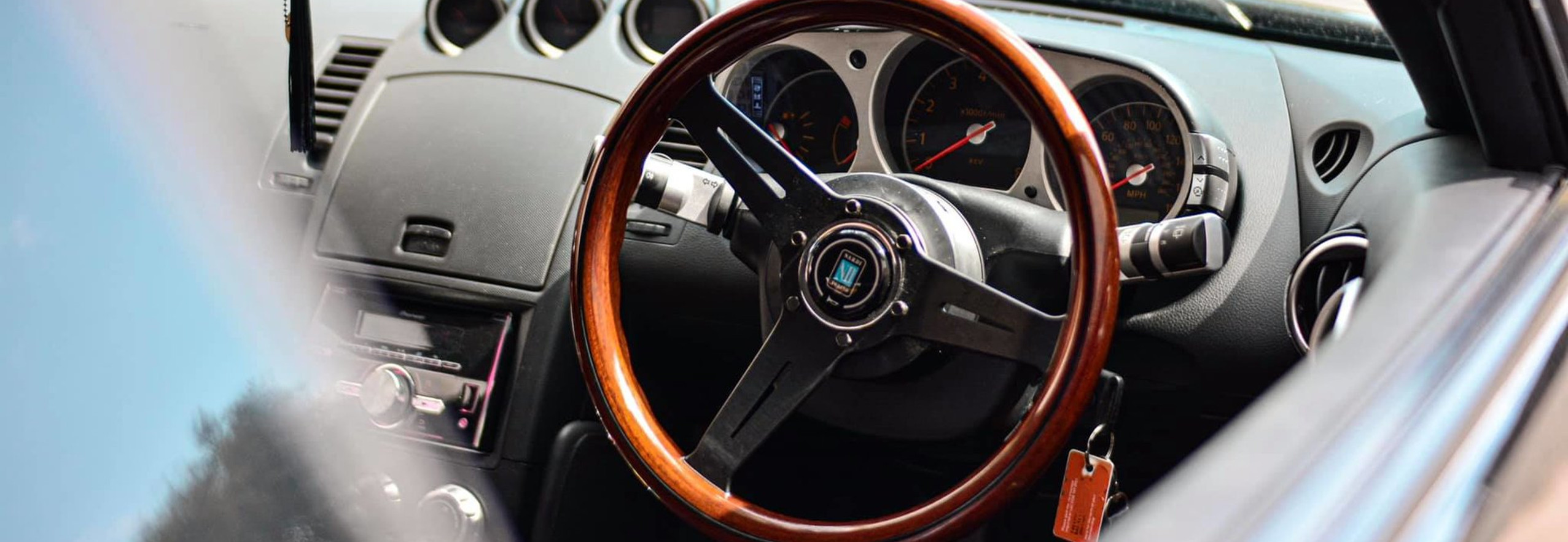 Wooden steering wheel