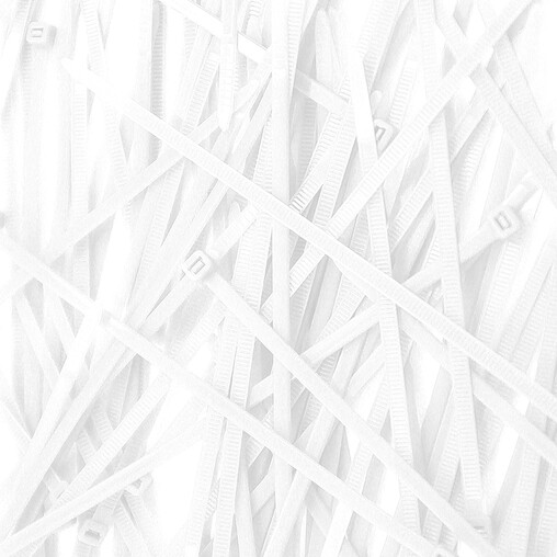 Cable Ties, Pack of 100 - White