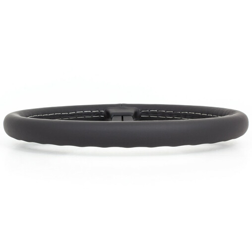 Nardi Classic ND33 Steering Wheel, Black Leather, Black Spokes, Grey Stitching, 40 mm Dish