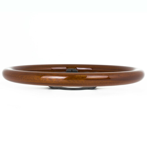Nardi Deep Corn Steering Wheel, Wood, Black Spokes, 50 mm Dish, Ø33 cm