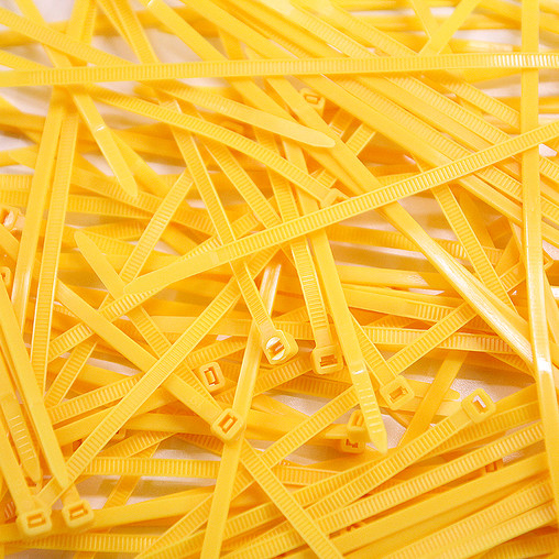 Cable Ties, Pack of 100 - Fluo Yellow