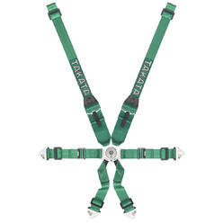 Takata Race 6 - 6 Point FIA Hans Harness - Green