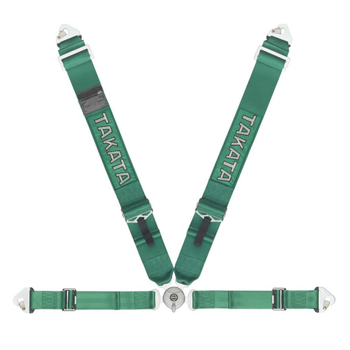 Takata Race 4 - 4 Point FIA Harness - Green