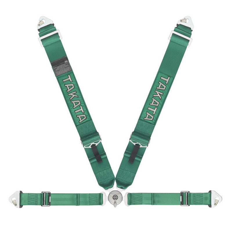 Takata Race 4 - 4 Point FIA Harness - Green