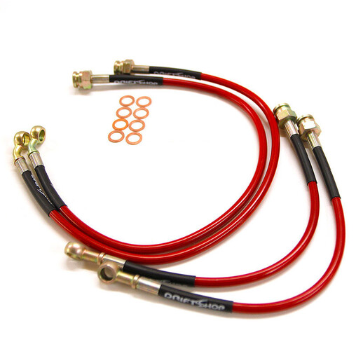DriftShop Braided Brake Hoses for Nissan 200SX S13