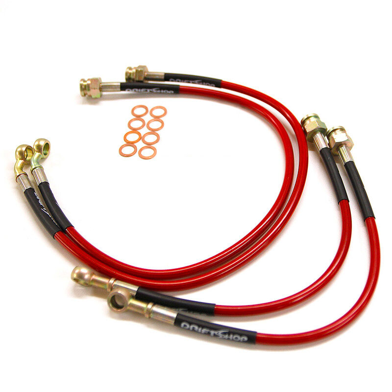 DriftShop Braided Brake Hoses for Nissan 200SX S13