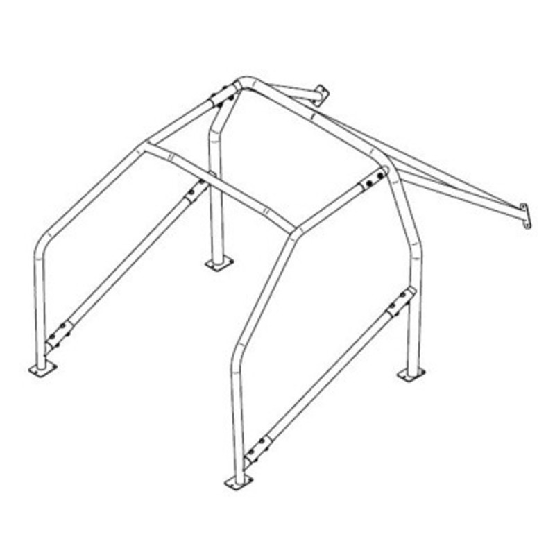 Sparco 6-Point Bolt-In Roll Cage for BMW M3 E46 - FIA