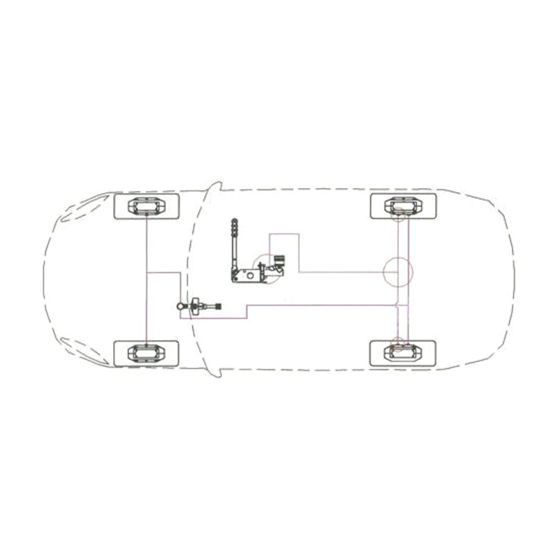 D2 Dual Circuit Rear Hydraulic Handbrake Kit