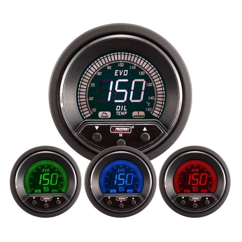 ProSport Evo Oil Temperature Gauge (4 Colors)