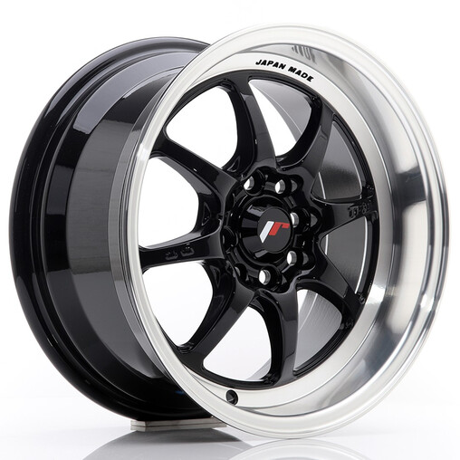 Japan Racing TF-2 15x7.5" 4x100/114.3 ET10, Gloss Black