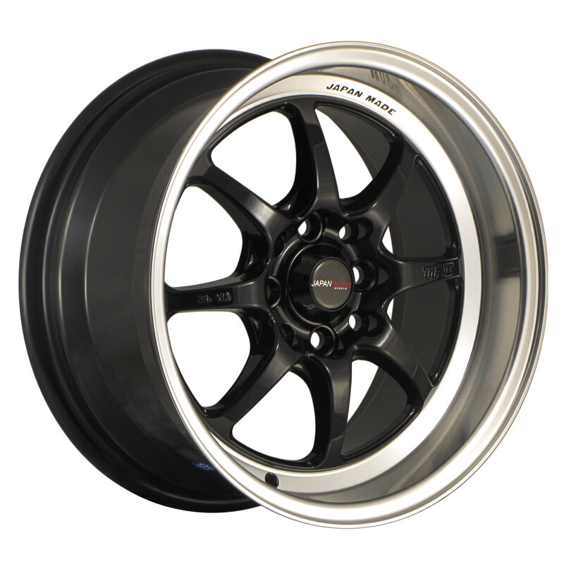 Japan Racing TF-2 15x7.5" 4x100/114.3 ET10, Gloss Black