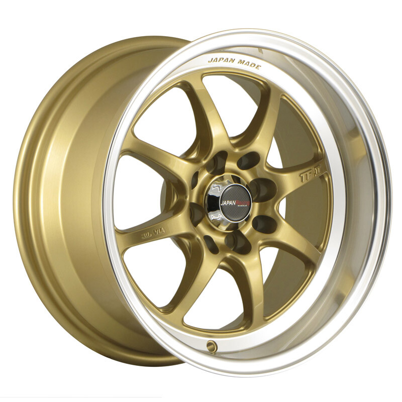 Japan Racing TF-2 15x7.5" 4x100/114.3 ET10, Gold