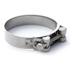 Stainless Steel T Bolt Hose Clamp. 80-85 mm