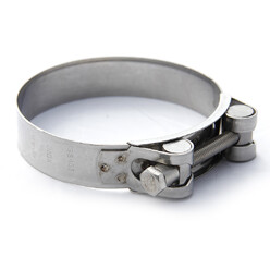 Stainless Steel T Bolt Hose Clamp. 86-91 mm