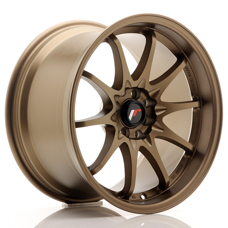 Japan Racing JR-5 17x9.5" 5x100/114.3 ET25, Dark Anodized Bronze