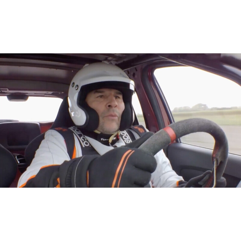 DriftShop Steering Wheel (70 mm Dish), Perforated Leather, Black Spokes