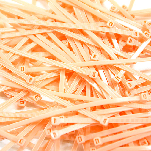 Cable Ties, Pack of 100 - Peach