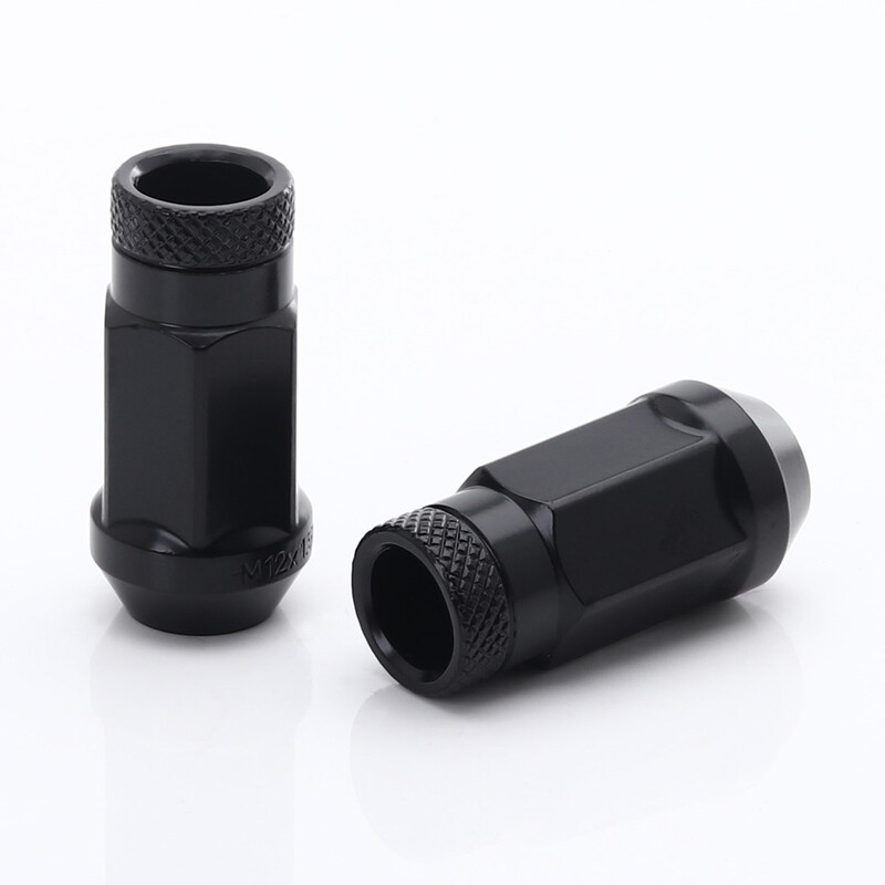 JN1 Black Steel Wheel Nuts M12x1,5 (Pack of 20)