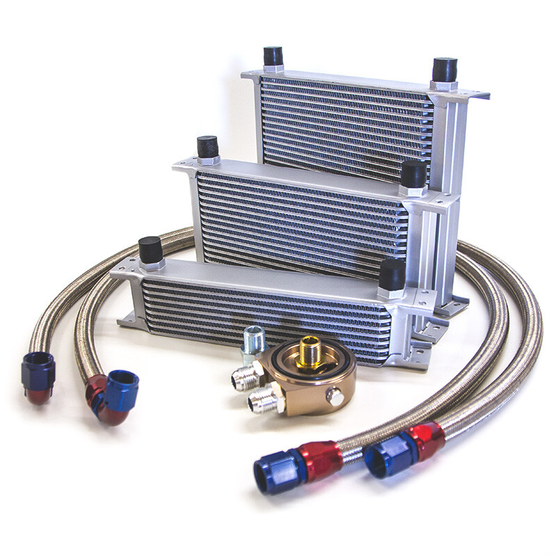 Universal Oil Cooler Kit - Radiator, Hoses and Sandwich Plate