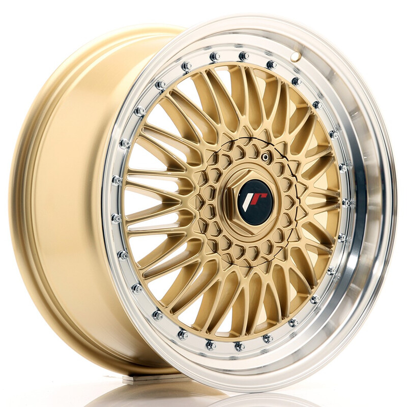 Japan Racing JR-9 18x8" (4 & 5 hole custom PCD) ET35-40, Gold