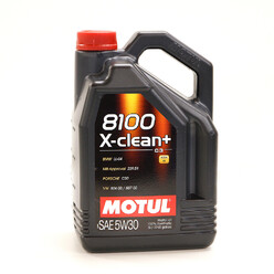 Motul X-Clean+ Engine Oil - 5W30 8100 (BMW, Porsche, Mercedes, Volkswagen) 5L