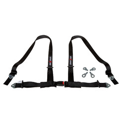 DriftShop 4 Point Harness 2" - Black - Road Approved