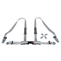 DriftShop 4 Point Harness 2" - Grey - Road Approved