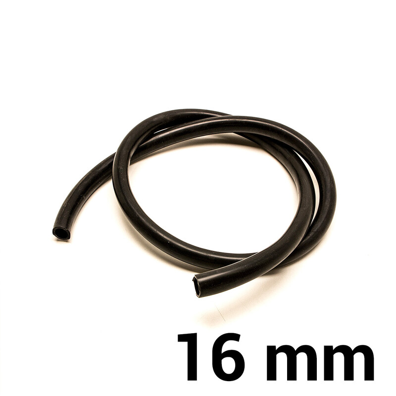 Silicone Hose Ø16 mm - Black (per meter)