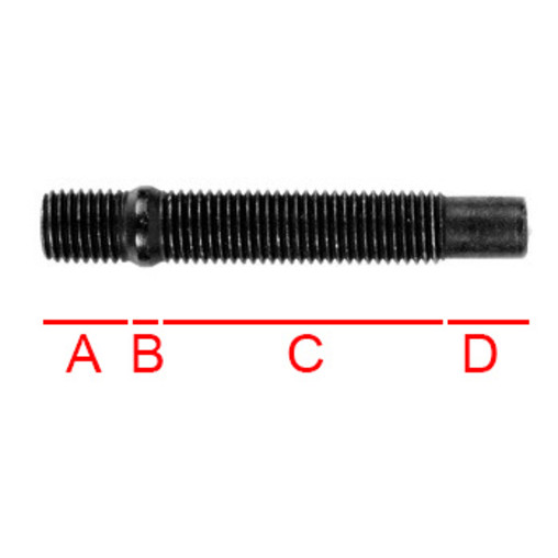 Conversion Wheel Stud M12x1.5 (82mm)