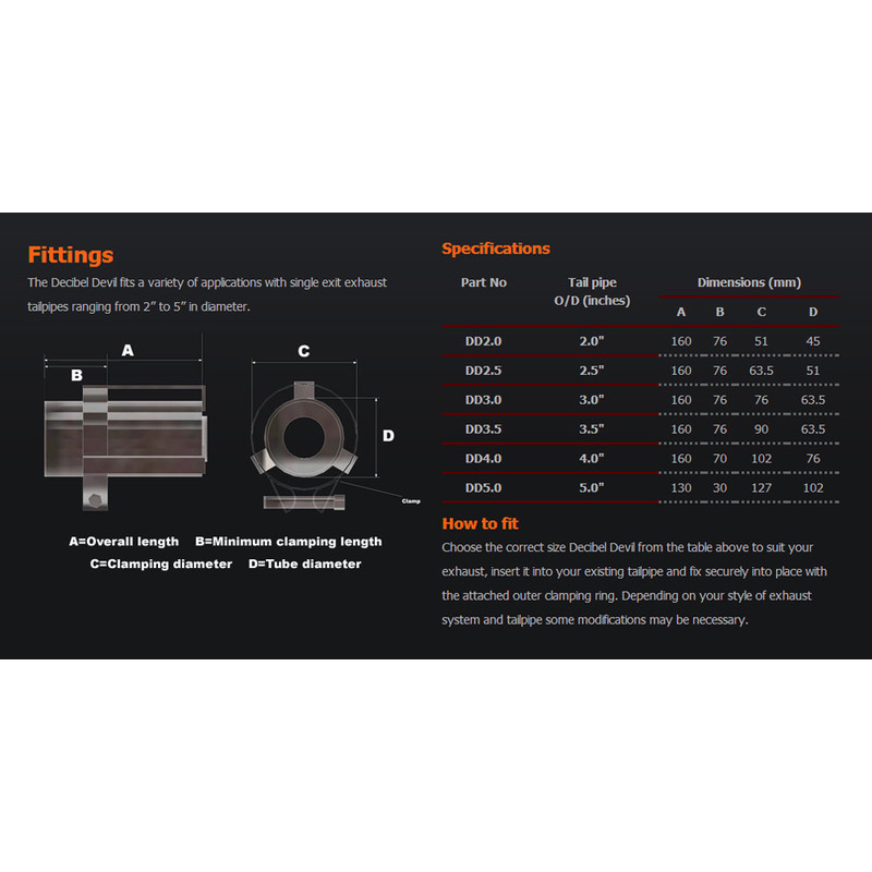 Decibel Devil Exhaust Silencer - Universal