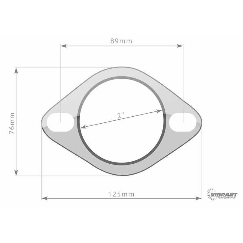 Vibrant Performance Exhaust Flange Gasket 51 mm - 2" (2 Hole)