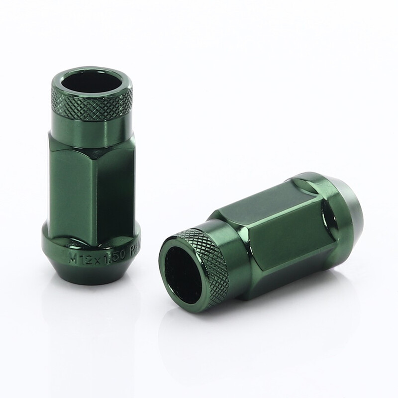 JN1 Forged Steel Wheel Nuts - Green M12x1.5 (Pack of 20)