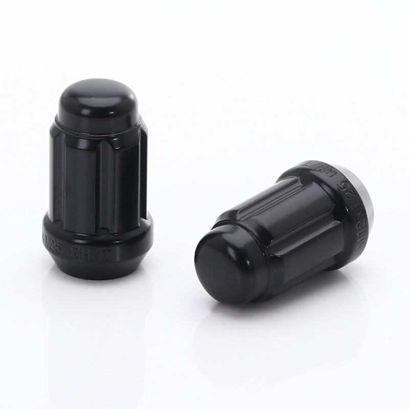 JN2 Black Steel Wheel Nuts M12x1.25 (Pack of 20)