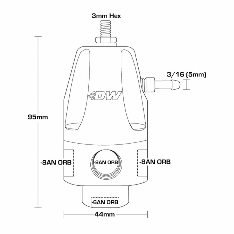 Deatschwerks DWR1000 Adjustable Fuel Pressure Regulator E85 (Titan)