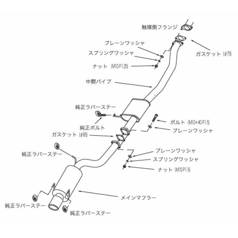 HKS "Silent Hi-Power" Catback for Nissan Skyline R32 GT-R